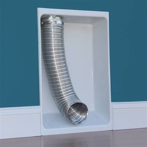 metal dryer vent insert box|best recessed dryer vent box.